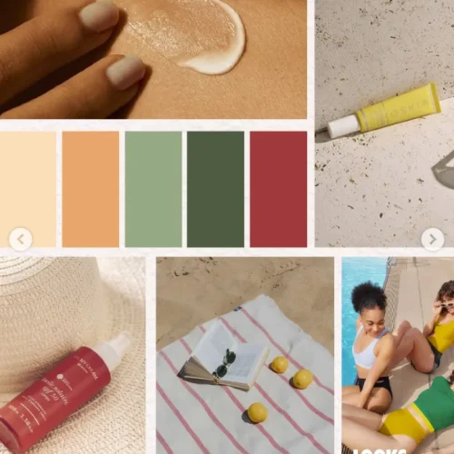 Moodboard Crème solaire